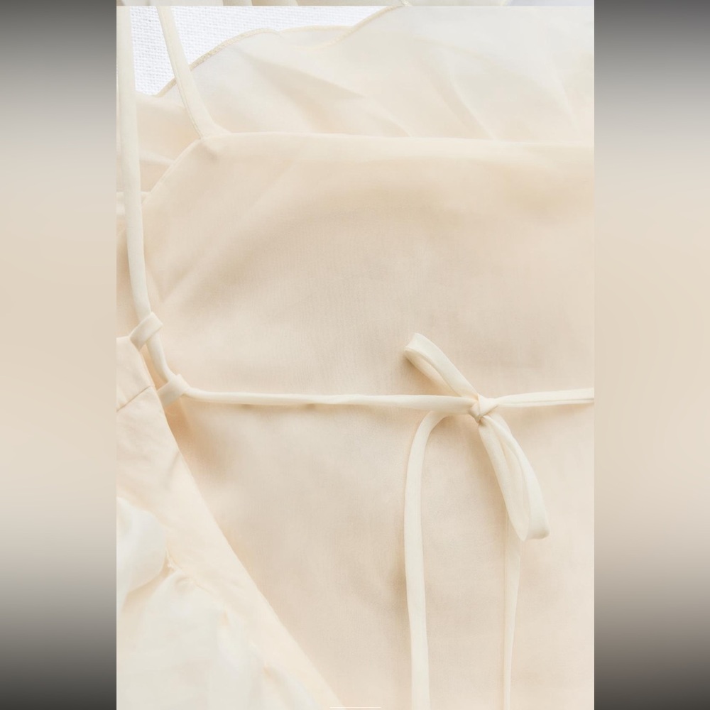 Zara maxi organza flower top - Picture 8 of 9